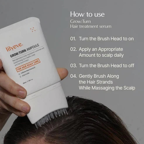 Hair GrowthSerumwith Built in Brush for Hair Growth & Thickening