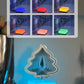 3D Rotating Color Changing Ambient Lamp With App + Remote Control