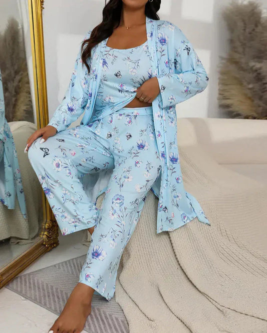 🎄 Christmas Sale 50% OFF🔥🔥20K+SOLD!!🧥 🛌Comfortable 3-piece pyjama set – bathrobe, shirt and long trousers|Perfect for Relaxing Evenings & Gifting🌟