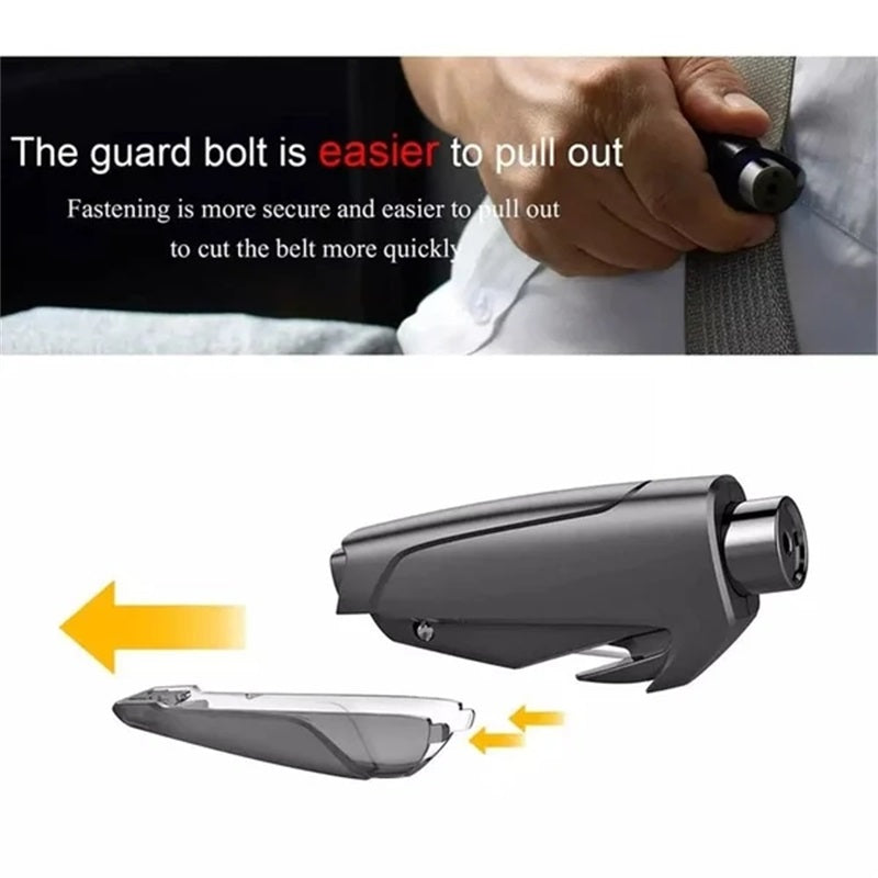 2-in-1 Emergency Window Breaker & Seatbelt Cutter