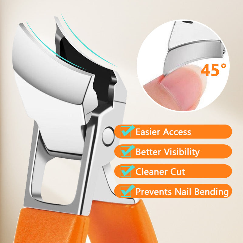 🎅Christmas Specials 50% OFF🎁🎁Wide Jaw Opening Anti-Splash Slanted Nail Clipper