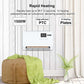 All-in-One Smart Wall Heater: 1500W Fast Heat, Oscillation, Timer & Safe for Home/Office