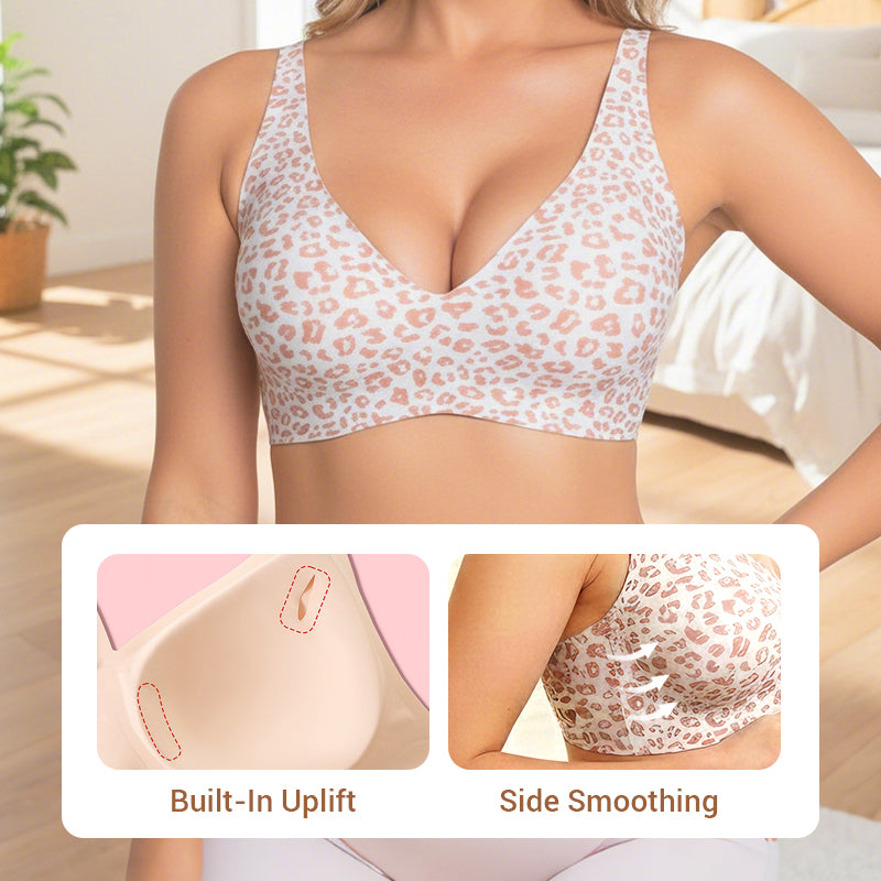 elly Wireless Seamless Deep V Push-Up Bra