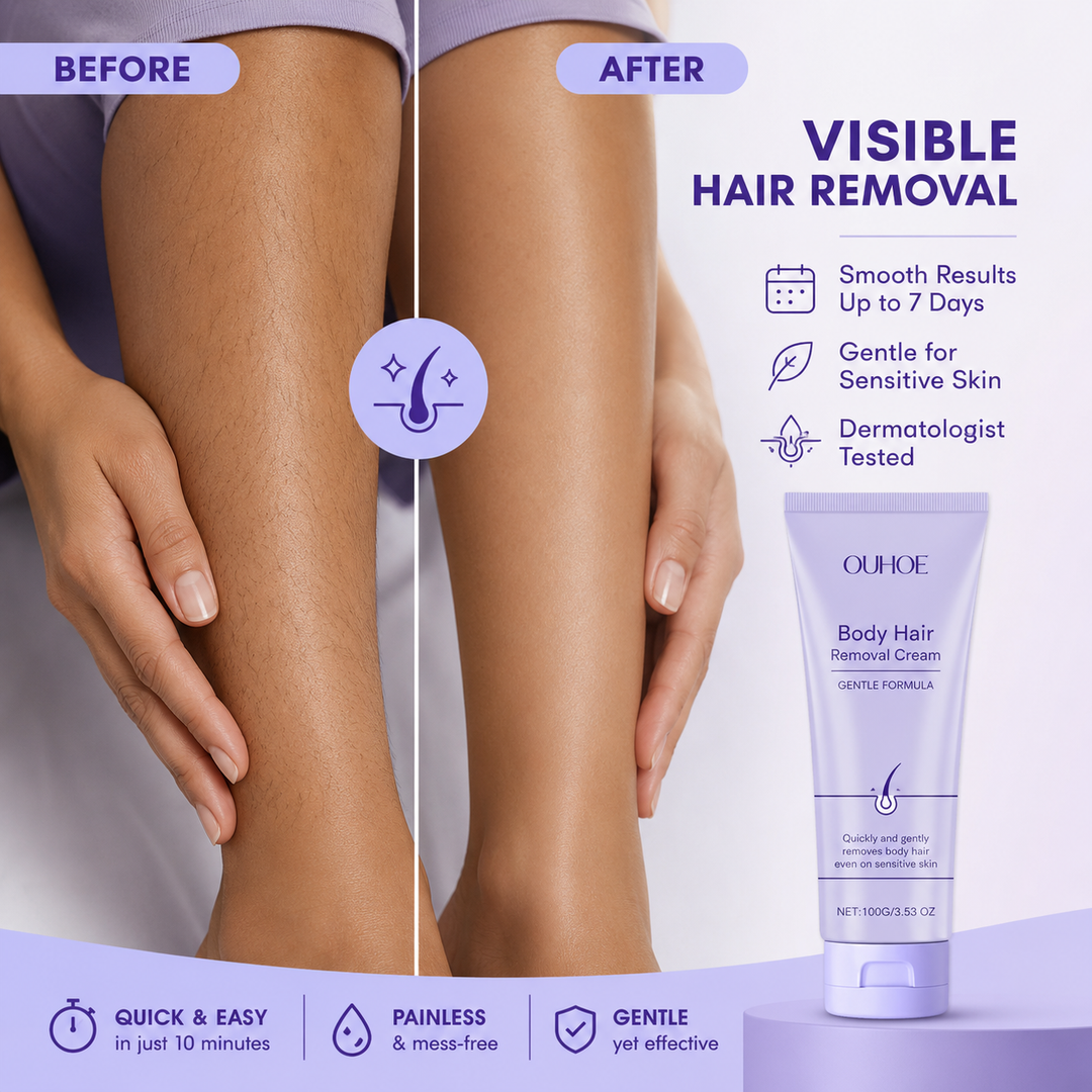 Body Hair Removal Cream with Spatula Applicator