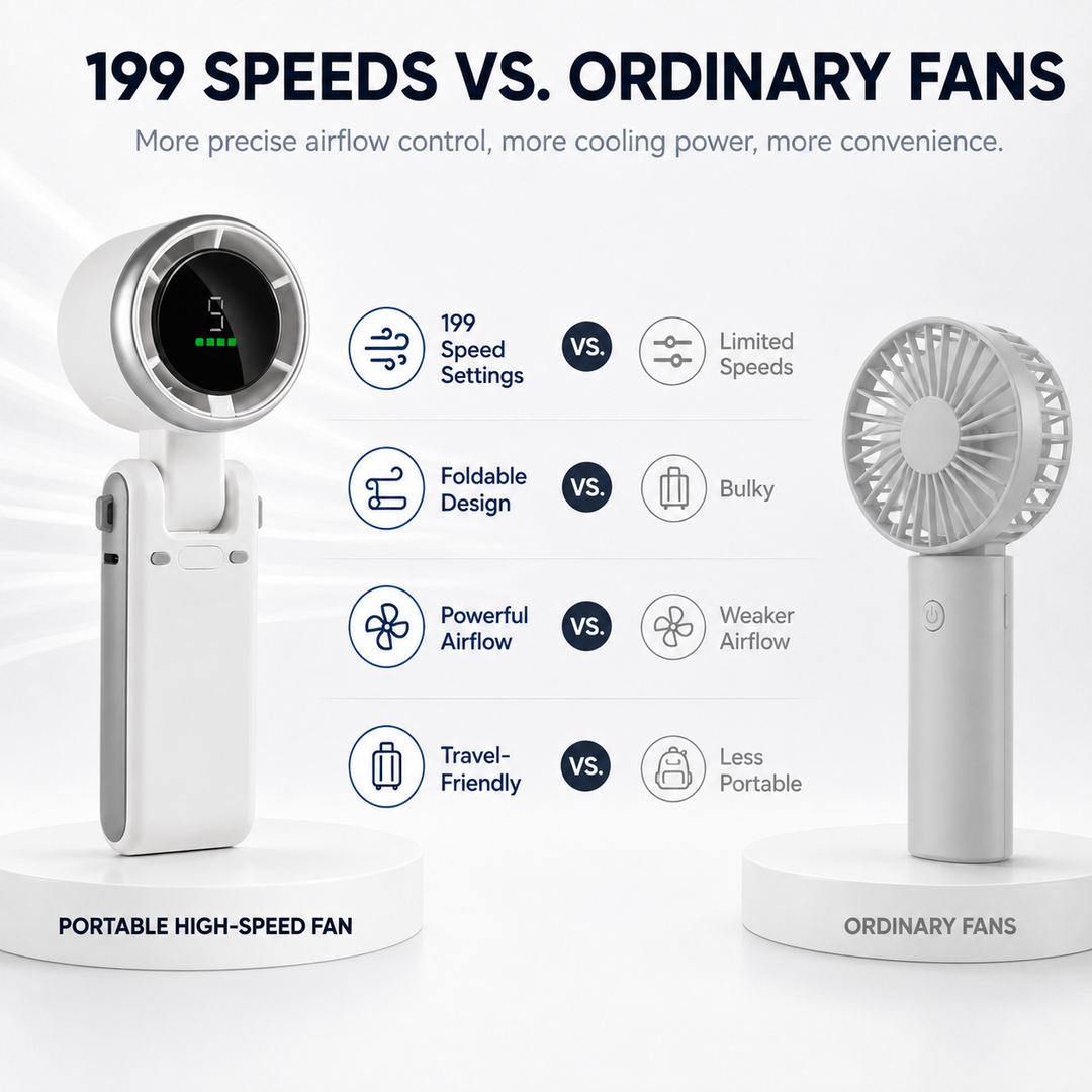 🏆LAST DAY SALE 50% OFF🔥5-Speed Foldable Handheld Fan