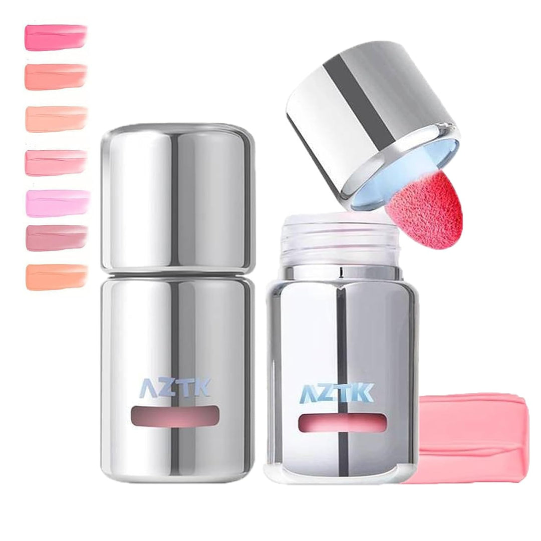 Aztk Liquid Blush, Jelly Color Liquids Blushes with Sponge Head