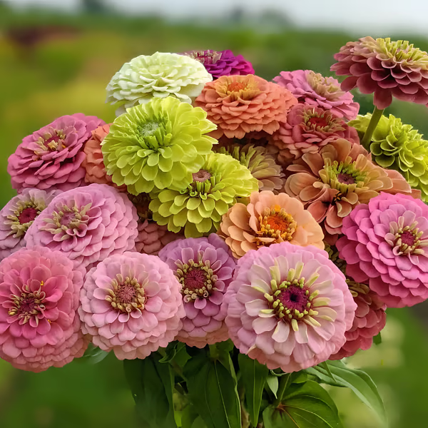 🌸100 Mixed Color Zinnia Seeds – Easy to Grow, Bright Summer Garden Flowers