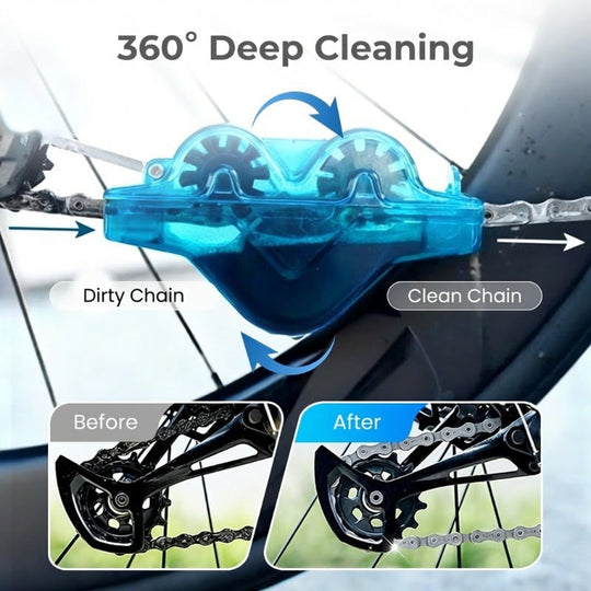 🚲 50% OFF NOW! 🔧 Bike Chain Scrubber – Deep Cleaning, Universal Fit & Easy Installation 🧼