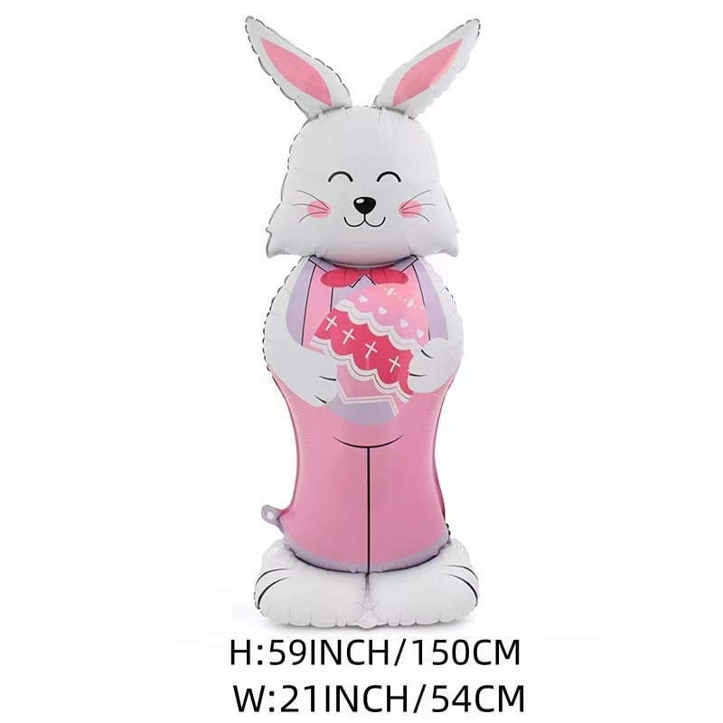 🎁EASTER SALE – £5.99!!🐰🎉Giant 3D Standing Bunny Balloon Self-Supporting Festive Cheer