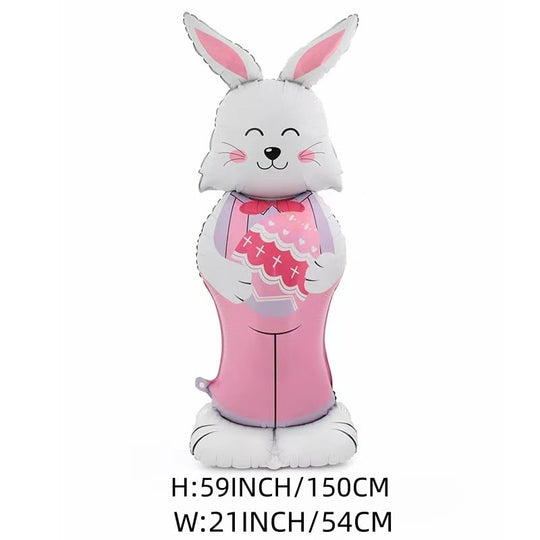 🎁EASTER SALE – £5.99!!🐰🎉Giant 3D Standing Bunny Balloon Self-Supporting Festive Cheer