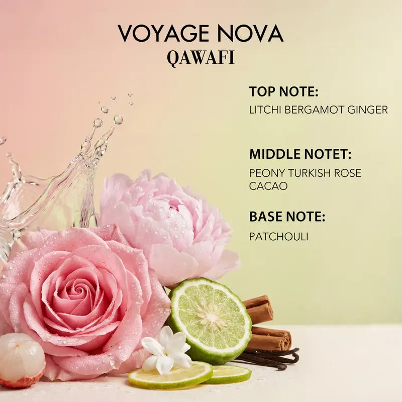 Voyage Nova | Rosey Fruity Floral | Extrait De Parfum 50ml/100ml | Long Lasting Luxury Fragrance | Daily women's perfume rose vibrant for women Summervibes Alluring