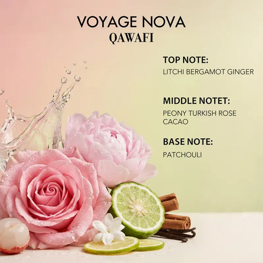 Voyage Nova | Rosey Fruity Floral | Extrait De Parfum 50ml/100ml | Long Lasting Luxury Fragrance | Daily women's perfume rose vibrant for women Summervibes Alluring