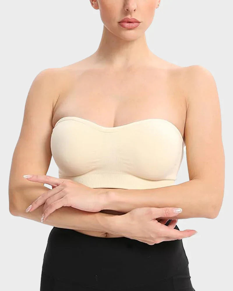 🔥Stay Put Bandeau Bra, Strapless Bra Wireless Seamless Comfort Day