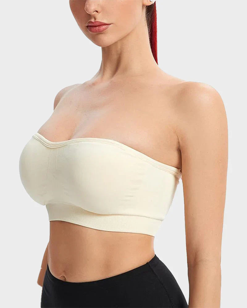 🔥Stay Put Bandeau Bra, Strapless Bra Wireless Seamless Comfort Day