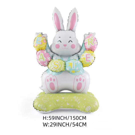 🎁EASTER SALE – £5.99!!🐰🎉Giant 3D Standing Bunny Balloon Self-Supporting Festive Cheer