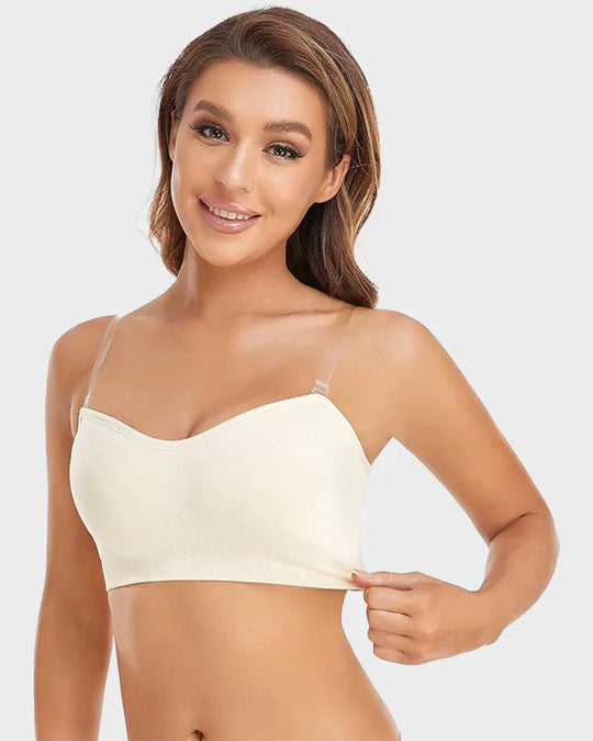 🔥Stay Put Bandeau Bra, Strapless Bra Wireless Seamless Comfort Day