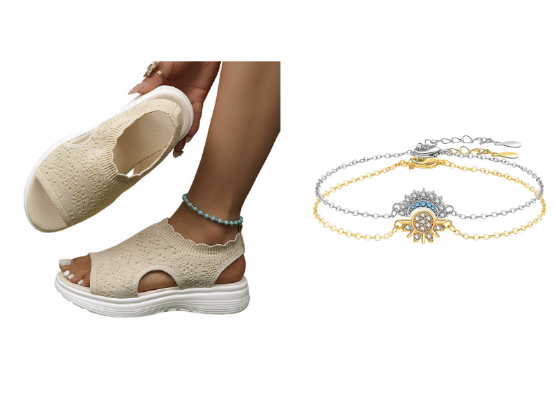 💐Women's Breathable Knit Platform Sandals – Air-permeable knit upper, cushioned sole & lightweight comfy summer footwear ✨