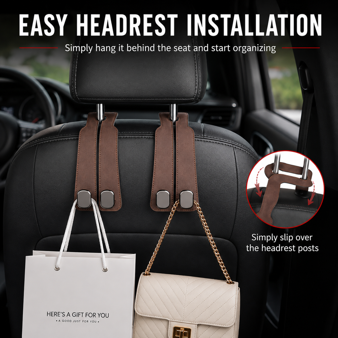 LAST DAY - BUY 1 GET 1 FREE 🧥Seat Back Hanger – Perfect for Bags, Coats & More