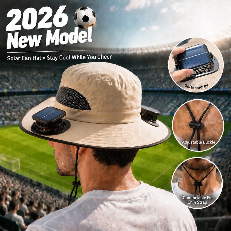 🔥Summer Promotion 49% OFF💥- Outdoor Wide Brim Sun Hat With Solar Fan