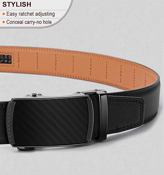 🌸LAST DAY PROMOTION - 50%OFF🌸 Leather Ratchet Belt With Adjustable Buckle