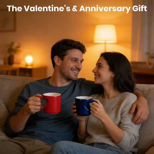 2-piece set💖Heart Handle Magic Mug - Color Changing Valentine's Coffee Cup