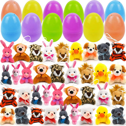 🔥2025 HOT SALE--50% OFF🔥 Prefilled Easter Eggs, Filled with Plush Animal Toys🔥