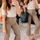 👖2025 HOT SALE💷Stretch Twill Cropped Wide Leg Pants