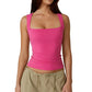 🎀Buy 1 Get 1 Free🎀Women’s Square Neck Sleeveless Tank Top – Soft, Stretchy & Chic
