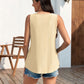 🎁Womens Tank Tops Sleeveless EyeletEmbroidery Scoop Neck Loose Fit Casual SummerFlowy
