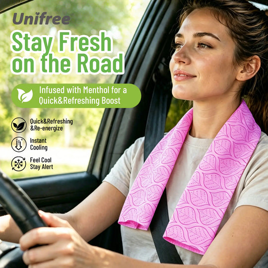 Pack of 10 Disposable Cooling Body Wipes
