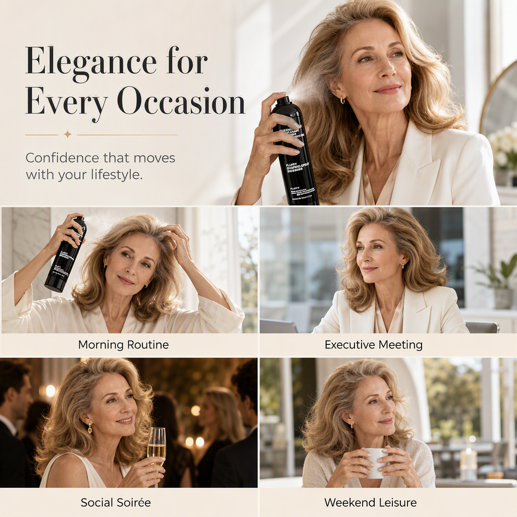 💨50% OFF NOW! Fluffy Hair Shaping Spray‑Lightweight Volumizing Mist, All‑Day Strong Hold Humidity‑Resistant Peach Scent Hair Spray for Fine Flat Thin Hair