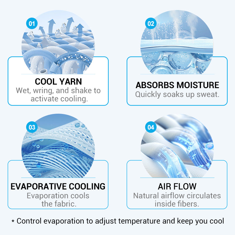 ❄️Cold Sweat Towel You Can Use Anywhere, Anytime! Reusable Soft Absorbent Cooling Portable