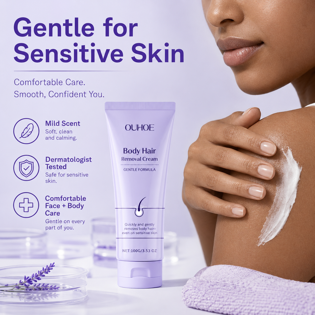 Body Hair Removal Cream with Spatula Applicator