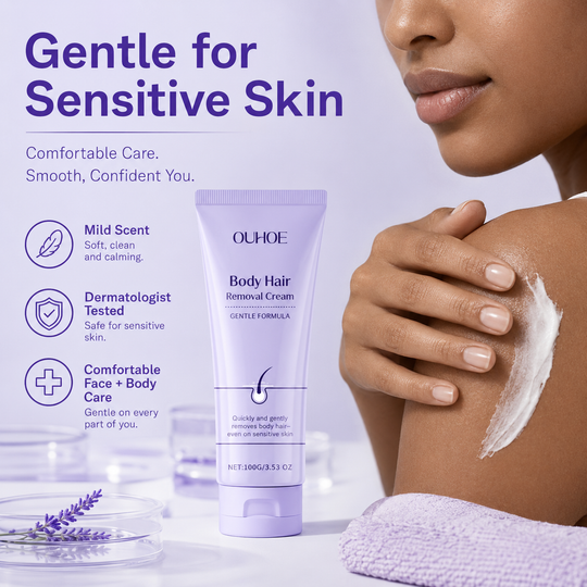 Body Hair Removal Cream with Spatula Applicator