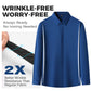 🔥2025 HOT SALE🔥Men's Wrinkle-Free Stretch Dress Shirt