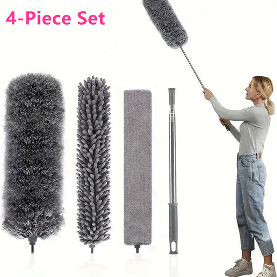 Retractable Washable Curved Microfiber Duster