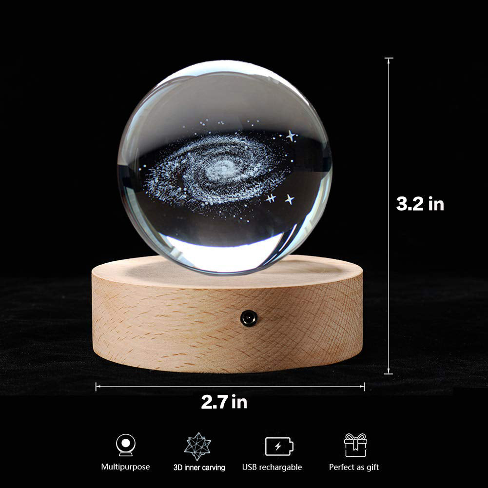 🎁Hot Sale 50%🎁 OFF Free shipping⏳3D Planet Crystal Ball