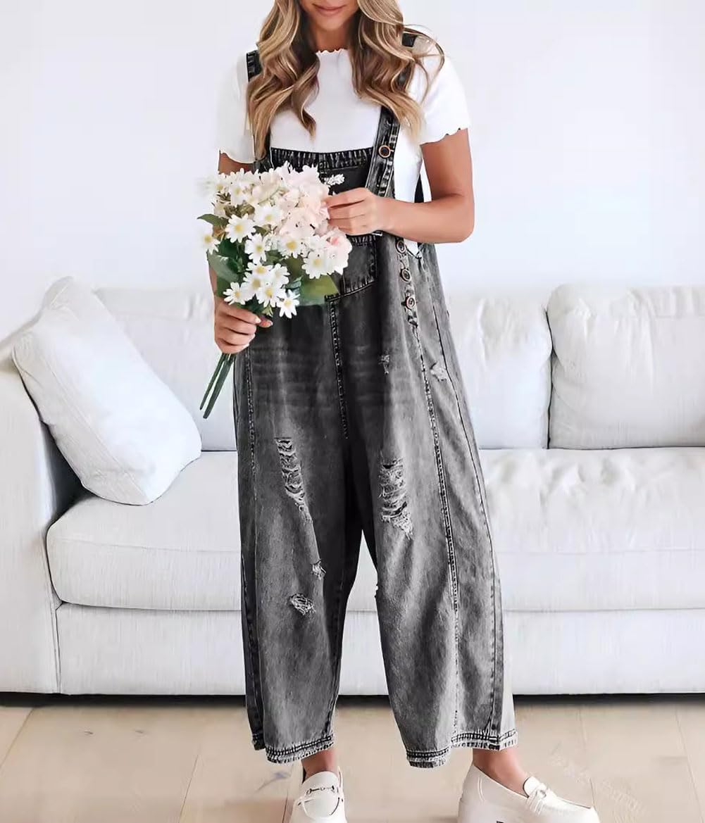 🛑50% OFF NOW! Adorable Button Jumpsuit & Denim Overalls Deal 🎉
