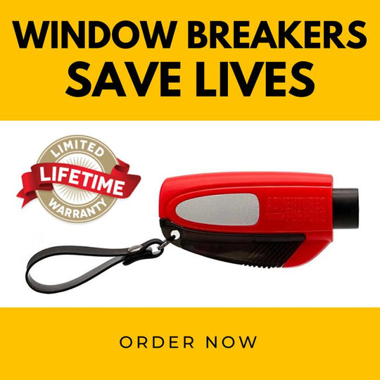 2-in-1 Emergency Window Breaker & Seatbelt Cutter