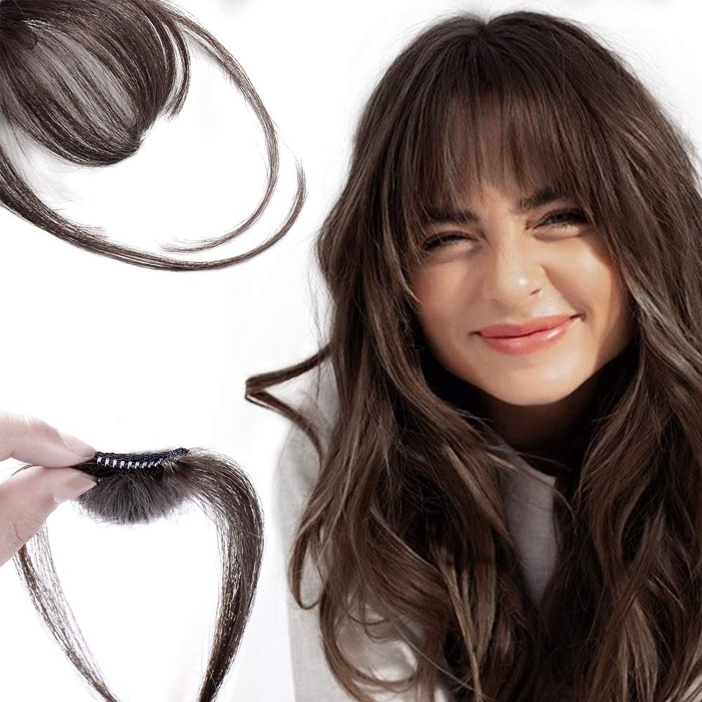 🎀Last Day 60% OFF🎀Clip In Bangs 100% Human Hair Extensions Air Bangs