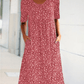 🎁Hot Sale🎁Casual Women Scoop Neck Floral Dress (with pockets)