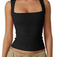 🎀Buy 1 Get 1 Free🎀Women’s Square Neck Sleeveless Tank Top – Soft, Stretchy & Chic