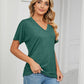 💕Hot Promotion- UP TO 58% OFF🌷V-Neck Solid Color Loose Ladies Tops