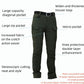 Men's Windproof and Warm Outdoor Military Tactical Pants - Fleece Lining