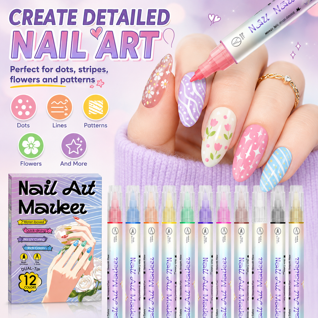 DIY Nail Art Marker Pen Set