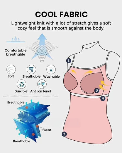 Women’s Fly Free Cooling Tank Top with Built-in Bra