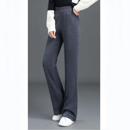 🍁New for autumn✨Women's Versatile Simple Stretch Elastic Waist Loose Wide Leg Pants