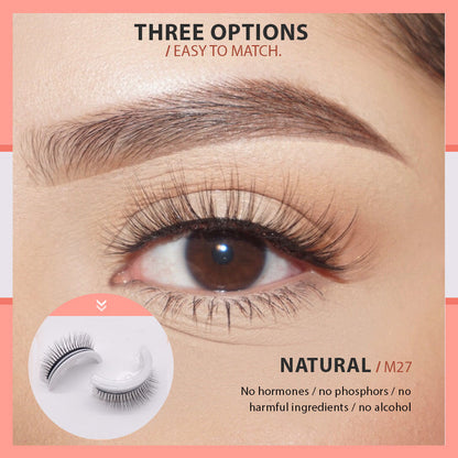 Buy 2 Get 1 Free！Waterproof & Reusable Self-Adhesive Eyelashes