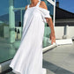 🏖️ SUMMER SPECIALS 💃 Women's Cold Shoulder Maxi Dress - Casual Style & Flowy Silhouette | Perfect for Garden Parties, Beach Days or Evening Walks | UK Sizes