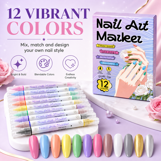 DIY Nail Art Marker Pen Set